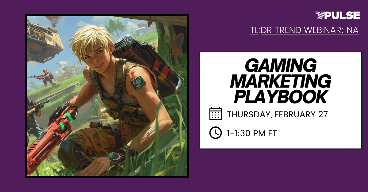 Gaming Marketing Webinar Announcement 